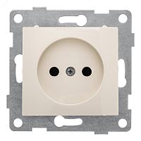 GUSI Bravo механизм розетки 1-ой б/з с з/ш, скрытая установка, 16А, 250В. Цвет бежевый. | код С10Р2-003 | GUSI ELECTRIC