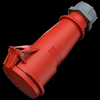 Розетка кабельная 32А 6P+E IP44 переносная AM-TOP | код 748 | MENNEKES