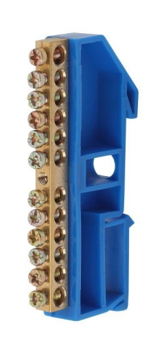 Шина N "ноль" на DIN-изол. ШНИ-6х9-12-Д NO-222-47 син. | код. Б0033428 | Эра Шина N "ноль" на DIN-изол. ШНИ-6х9-12-Д NO-222-47 син. | код. Б0033428 | Эра