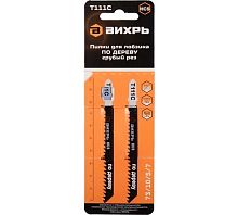 Набор пилок для лобзика по дереву и металлу 10шт Вихрь, , Шт | код 73/10/5/15 | ВИХРЬ