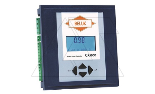 Регулятор BLR-ACXeco (ACXE12R), 12(13) ступеней, измерение THDI/THDU/°C, Umin/Umax, 90_550VAC, фронт IP41 | код 1250962 | Beluk Регулятор BLR-ACXeco (ACXE12R), 12(13) ступеней, измерение THDI/THDU/°C, Umin/Umax, 90_550VAC, фронт IP41 | код 1250962 | Beluk