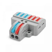 СМК ответвительная сечение 0,08 - 4 мм? 2-проводная 6 выводов серая (20 шт/уп) Промрукав | код PR08.12597 | ПРОМРУКАВ