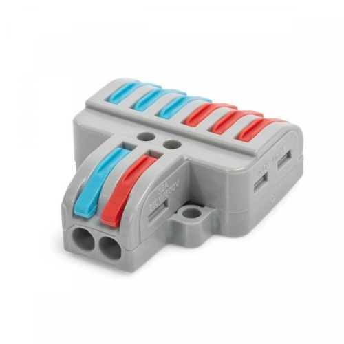 СМК ответвительная сечение 0,08 - 4 мм? 2-проводная 6 выводов серая (20 шт/уп) Промрукав | код PR08.12597 | ПРОМРУКАВ