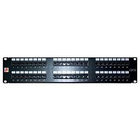 Патч-панель LANMASTER 48 портов, UTP, кат.5E, 2U | код LAN-PP48UTP5E | LANMASTER