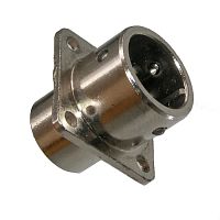 Разъём быстроразъёмный RUICHI XS12-4 (Zn) panel plug, 4-х контактый | код 106643 | Ruichi