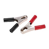 Зажим крокодил REXANT, длина 105 мм, ток 100A, 2 шт., пакет БОПП | код 16-0019-1-9 | PROCONNECT