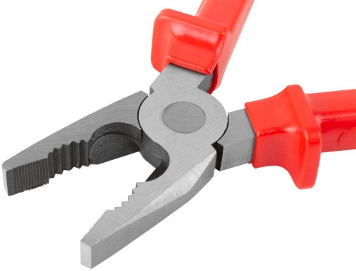 Плоскогубцы комбинированные ''Лайт'', пластиковые ручки, полированная сталь 180 мм | код 47544 | FIT фото 5