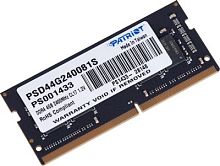 Память DDR4 4GB 2400MHz Patriot PSD44G240081S Signature RTL PC4-19200 CL17 SO-DIMM 260-pin 1.2В single rank Ret | код 1082699 | PATRIOT