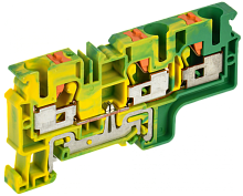 Колодка клеммная CP-MC-PEN земля 3 вывода 10мм2 IEK | код YCT22-03-3-K52-010 | IEK