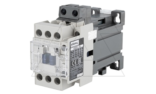Контактор UKD1-18-11-24DC, 3P, 18A(AC-3), 40A(AC-1), 7.5kW(400VAC), Uк=24VDC, 1NO+1NC | код UKD1-18-11-24DC | Kripal
