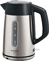 Чайник электрический Bosch TWK4P440 1.7л. 2400Вт нержавеющая сталь/черный (корпус: нержавеющая сталь) | код 1979087 | BOSCH