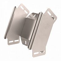 Угол вертикальный внешний 45 градусов Стандарт INOX (AISI 409) 200х80 Промрукав | код PR16.2965 | ПРОМРУКАВ