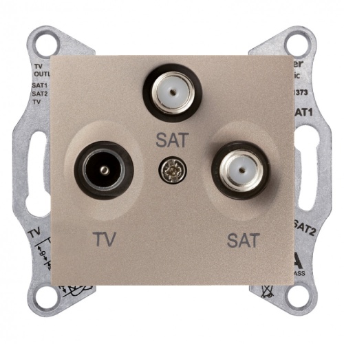 SEDNA TV/SAT/SAT РОЗЕТКА оконечная, 1dB, ТИТАН | код SDN3502168 | Systeme Electric