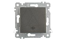 Rita - Выключатель промежуточный, пруж. зажимы, дымчатый | код 2200-408-0195 | Mutlusan