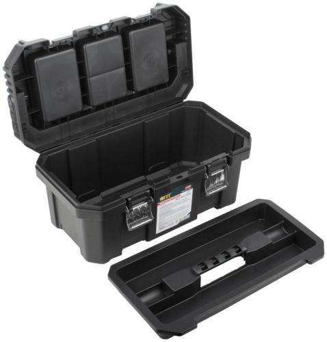 Ящик для инструмента пластиковый 17дюйм 440х240х210мм металл. замки. алюм. ручка FIT 65588 фото 5 Ящик для инструмента пластиковый 17дюйм 440х240х210мм металл. замки. алюм. ручка FIT 65588 фото 5