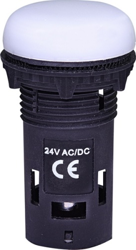 Лампа сигнальная LED матовая ECLI-024C-W 24V AC/DC (белая) | код 004771215 | ETI Лампа сигнальная LED матовая ECLI-024C-W 24V AC/DC (белая) | код 004771215 | ETI