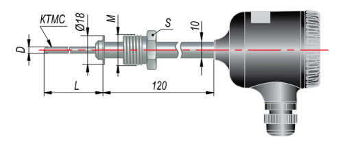Преобразователь термоэлектрический (-40...+1250 С) ДТПN285М-0908.500.1,0.И | код 133771 | ОВЕН