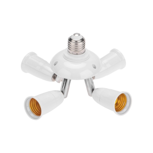 Разветвитель цокольный Е27-4хЕ27 белый REXANT | код 11-8864 | REXANT