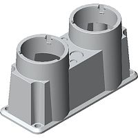 Фланец OEZXC12L нижний (фланец II/C) для рубильников в пласт. боксе, под кабель 2xd20,5 + 2xd10 SGC1SCA022560R5730 | код 1SCA022560R5730 | ABB