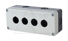 Корпус для поста кнопочного, пластик, серый/черный, 4 места, 171.5?72.5?58.5mm, IP65 | код XK-A4/-Y | АРТ