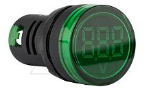 Индикатор напряжения светодиодный моноблочный AD116-22DSV, зеленый, 24~550VAC, IP44, 22mm | код AD116-22DSV/G | GQELE