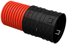 ELASTA Труба гофр. двустенная жесткая ПНД d=200мм (5,7м) IEK | код ET-TG13-212-200-D57-K04 | IEK