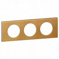 Рамка 3 поста CELIANE, золотой | код. 069133 | Legrand