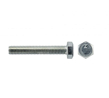 Болт DIN933 М8х30 шестигранная голова полная резьба оцинкованный (00005530) | код УТ-00013113 | Tech-KREP
