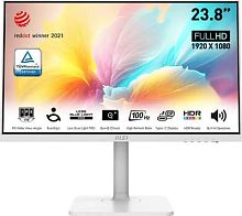 Монитор MSI 23.8 Modern MD2412PW белый IPS LED 1ms 16:9 HDMI M/M матовая HAS Piv 300cd 178гр/178гр 1920x1080 100Hz FreeSync FHD USB 4.65кг | код 1977735 | MSI