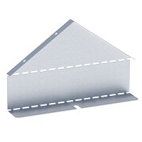 Заглушка крышки двускатной на лоток 80х200 мм (0,8 мм) HDZ | код zkdsk80200-HDZ | EKF