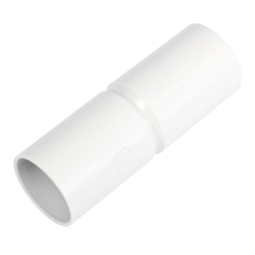Патрубок-муфта белая d50 мм (1шт/100шт уп/кор) Промрукав | код PR13.02519 | ПРОМРУКАВ