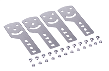 Пластина крепежная GSV H100 (4 шт.) в комплекте с метизами, необходимыми для монтажа, цинк-ламельная | код 30015KHDZL | DKC
