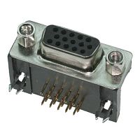 Разъём D-SUB RUICHI DHR-15FA, 15 контактов | код 54982 | Ruichi