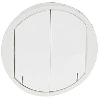 Celiane Панель лицевая для выключателей 2 модуля ZB белый | код 68172 | Legrand