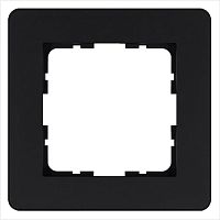 Рамка 1-м G-Flex черн. матов. soft touch Jasmart G1101PB