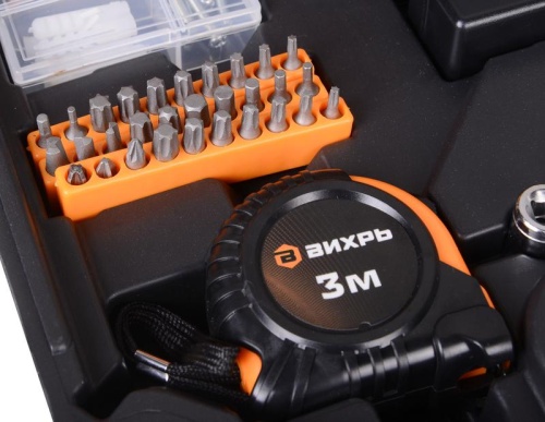 Дрель-шуруповерт аккумуляторная ДА-12Л-2КН с набором инструментов | код 72/14/35 | Вихрь фото 8