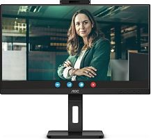 Монитор AOC 27 Pro Q27P3QW черный IPS LED 16:9 HDMI M/M Cam матовая HAS Piv 1000:1 350cd 178гр/178гр 2560x1440 75Hz DP QHD USB 6.6кг | код 1924969 | AOC
