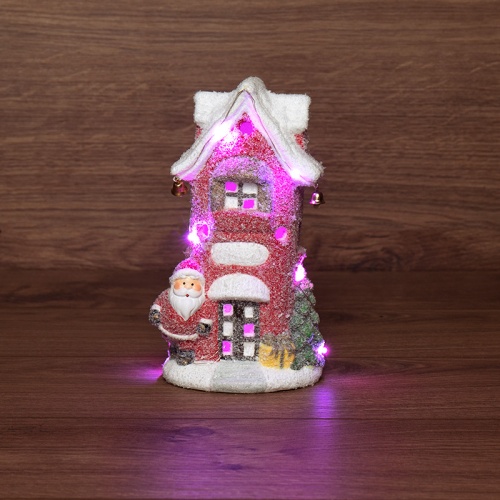 Керамическая фигурка Красный домик 11.5х8.5х20.4 см | код 505-026 | NEON-NIGHT