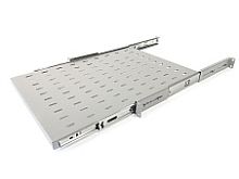 Hyperline TSS3-800-RAL7035 Полка выдвижная c 19 креплением, глубина 800 мм, нагрузка до 20 кг, для шкафов TTB глубиной 1000-1200мм, цвет серый (RAL 7035) | код 451909 | Hyperline