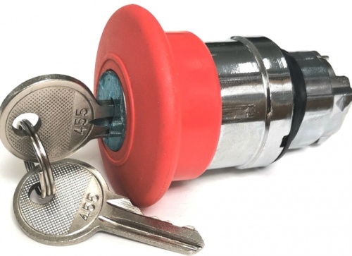 КМЕ 56ФКС красный IP65 ZB4BS94.BR Головка кнопки аварийного останова, металл, грибовидный ?40, ?22, с ключом | код ZB4BS94.BR | Briswik КМЕ 56ФКС красный IP65 ZB4BS94.BR Головка кнопки аварийного останова, металл, грибовидный ?40, ?22, с ключом | код ZB4BS94.BR | Briswik