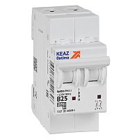 Выключатель автоматический модульный OptiDin BM63-2B25-4,5-УХЛ3 | код 329512 | КЭАЗ