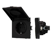 Механизм розетки SCT-NOBE-MCP-SFPL-BK 230В 16А влагозащ. Arlight054281