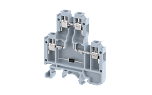 Клемма проходная винтовая с электронными компонентами 2,5 мм2, двухуровневая, 1 диод 1N 4007, на 4 подключения, зеленая KUDD4D1_MT0677-X-GREEN | код 1102520353 | Elmex