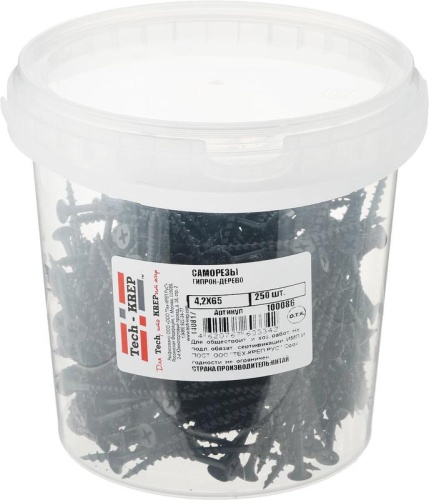 Саморез ШСГД 4.2х65 (уп.250шт) | код 100086 | Tech-KREP