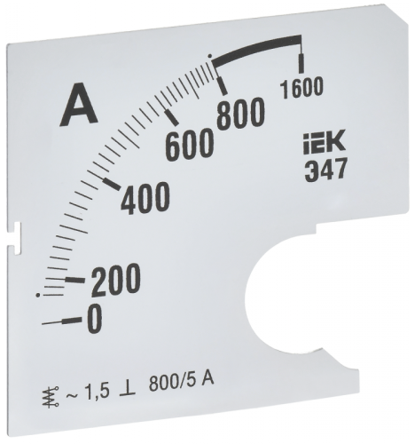 Шкала смен. для амперметра Э47 800/5А-1,5 72х72мм IEK | код IPA10D-SC-0800 | IEK Шкала смен. для амперметра Э47 800/5А-1,5 72х72мм IEK | код IPA10D-SC-0800 | IEK