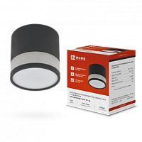 Светильник потолочный НПБ ЦИЛИНДР-GX53-WL-BL под лампу GX53 90х115мм черный IN HOME | код 4690612046327 | IN HOME