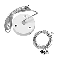 Комплект для подвеса светильников Nimbus и DL белый RAL9003мр, длина троса 2,5 м | код V4-A0-00.0025.CBL-0000 | Вартон