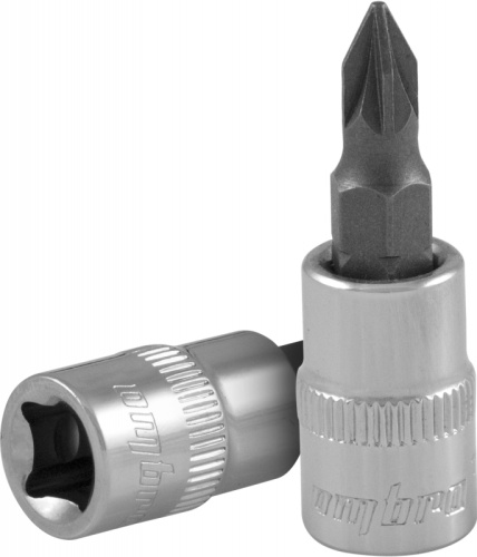 114602 Насадка торцевая 1/4DR с вставкой-битой POZIDRIVE®, PZ2 | код 114602 | Ombra
