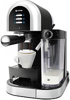 Кофеварка рожковая Vitek Metropolis VT-1525 1100Вт черный | код 2036343 | VITEK