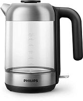 Чайник электрический Philips HD9339/80 1.7л. 2200Вт прозрачный/нержавеющая сталь (корпус: стекло) | код 1910899 | PHILIPS